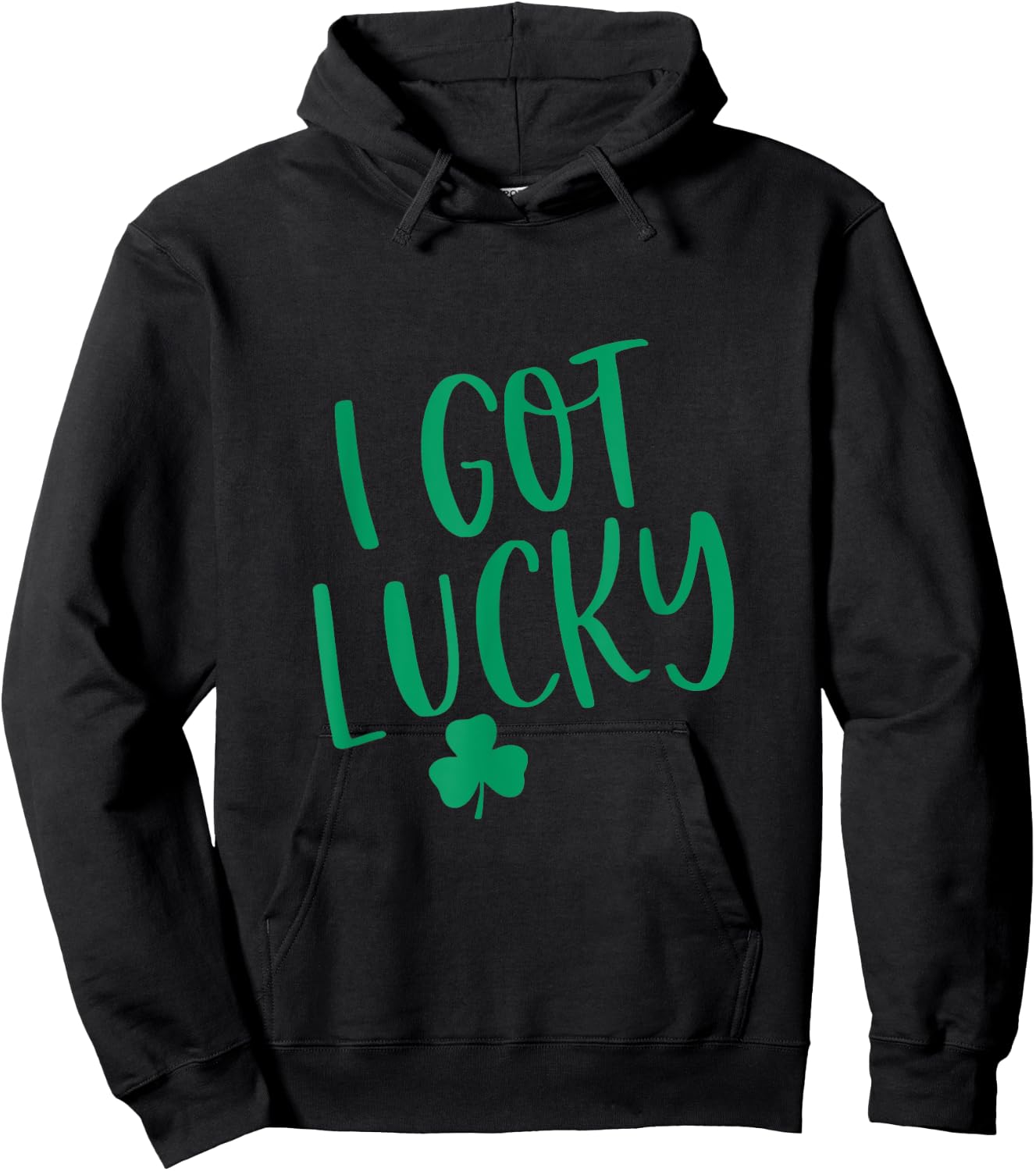I Got Lucky Couple Matching Outfit 4 St. Patrick's Day Hoodie - Hoodie | Black