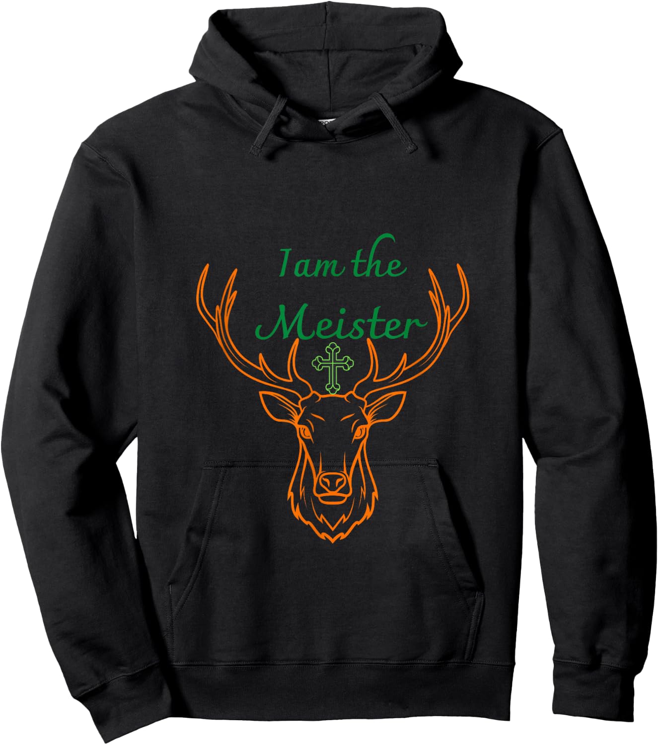 Jaegermeister Meister Deer Family Dad Mum Cheeky Funny Hoodie - Hoodie | Black