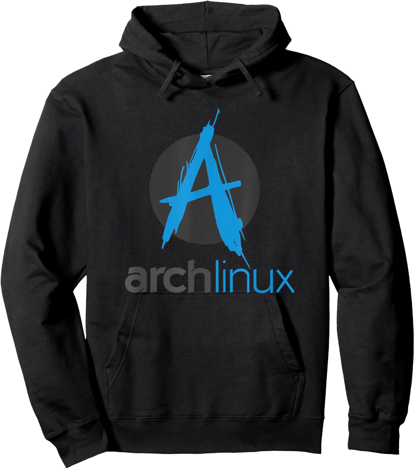 Arch Linux lover tagline and Logo Open Source Os Hoodie - Hoodie | Black