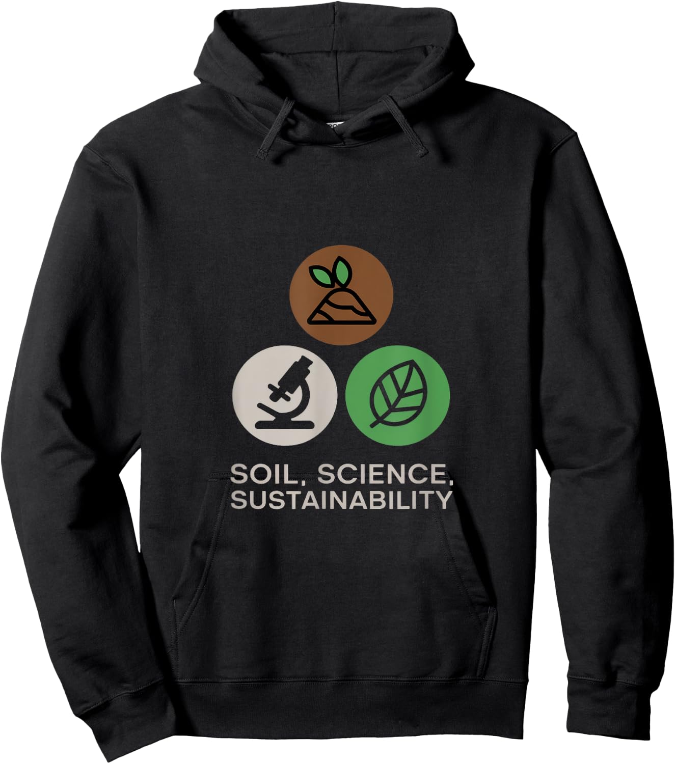 Soil, Science, Sustainability Agricultural Science Hoodie - Hoodie | Black