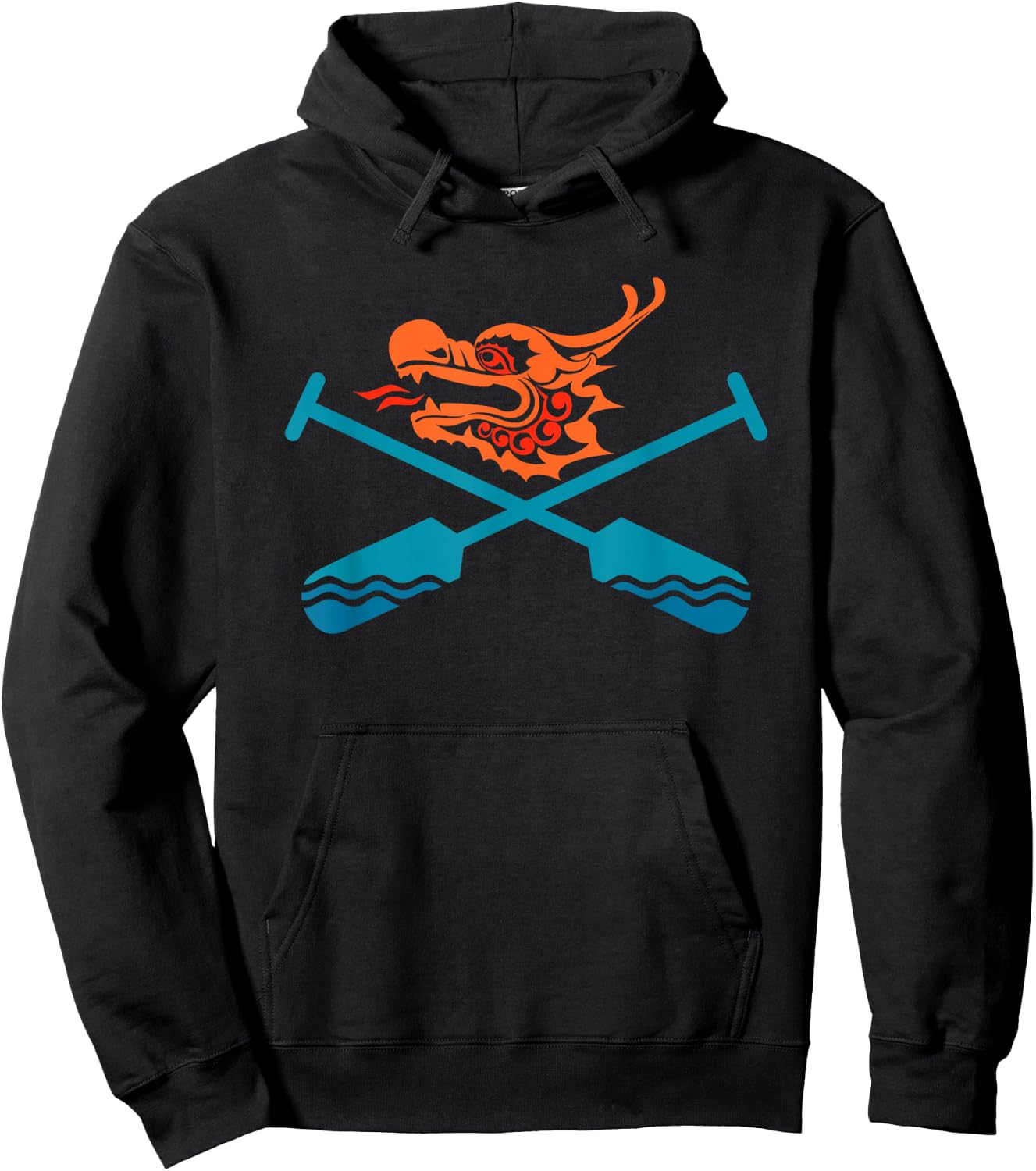 Dragon Boat Festival Racing Accessories Paddle Dragon Hoodie - Hoodie | Black