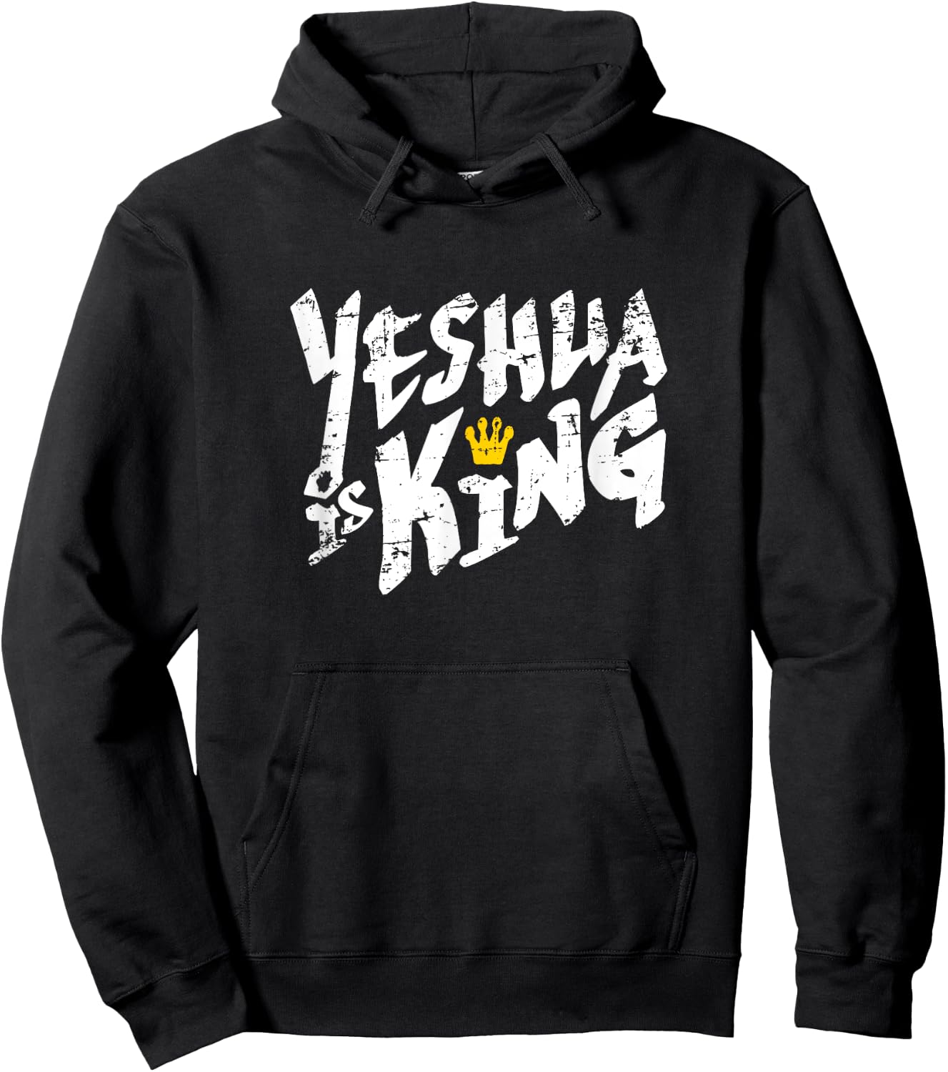 Yeshua Is King - Hebrew Name For Jesus Hoodie - Hoodie | Black