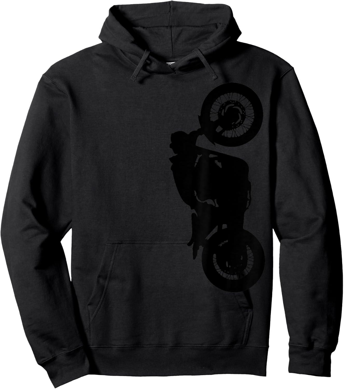 Custom Bobber Motorcycle - Chopper - Rat Bike - Vintage Hoodie - Hoodie | Black