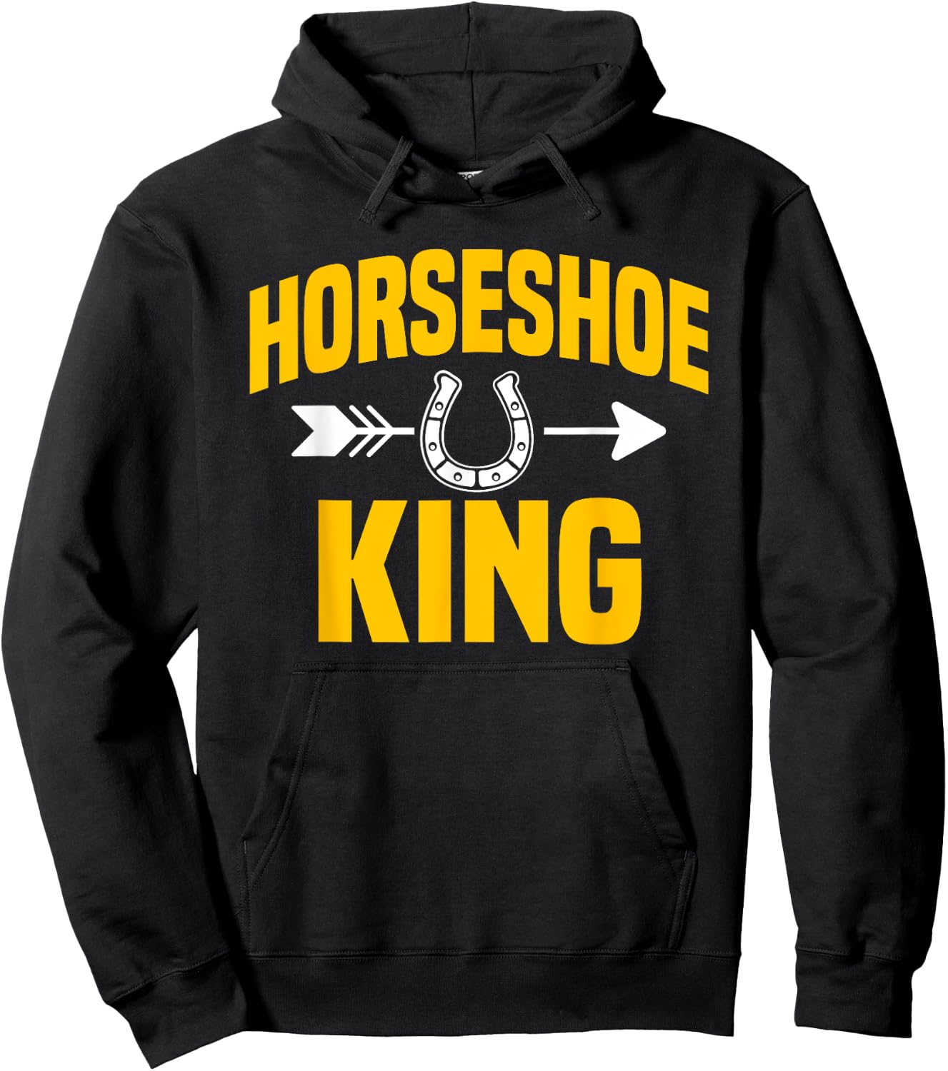 Horseshoe King Pitching Horse Lover Ferrier Hoodie - Hoodie | Black