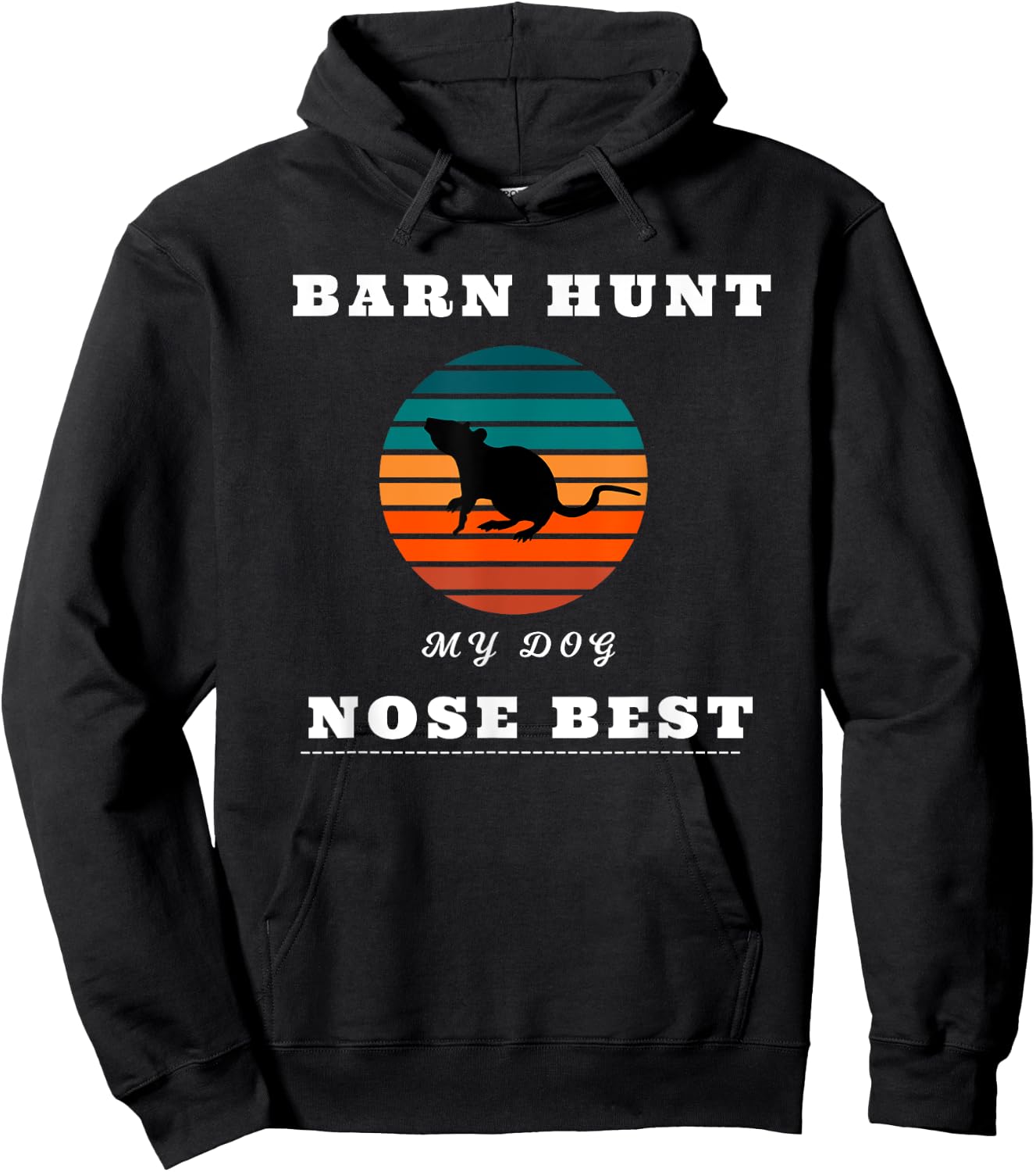 Barn Hunt Canine Rat Hunting Training Gear Teamwork Hoodie - Hoodie | Black