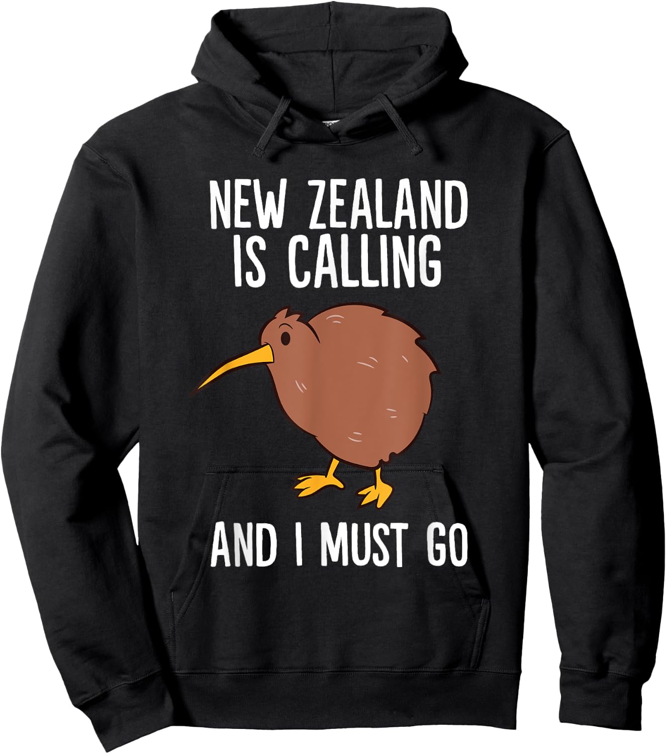 Kiwi Bird New Zealand Is Calling And I Must Go Kiwis Hoodie - Hoodie | Black