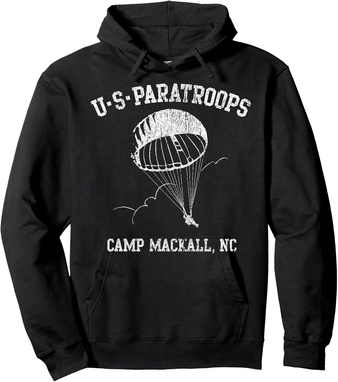 American Marauder: US Paratroops Camp Mackall WWII Hoodie - Hoodie | Black