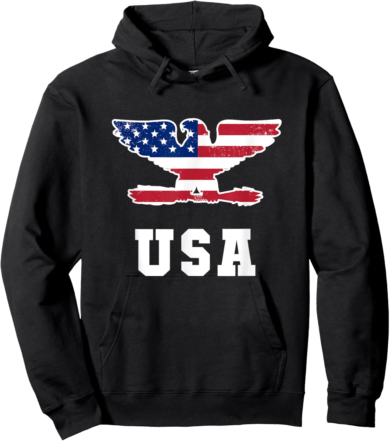 Patriotic USA Colonel Eagle American Flag For Patriots Men Hoodie - Hoodie | Black