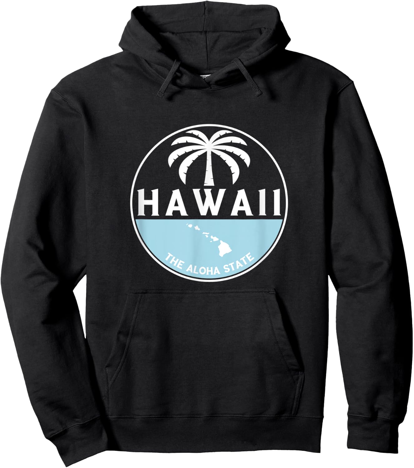 Hawaii The Aloha State - Aloha Hawaiian Palm Tree Ohana !! Hoodie - Hoodie | Black