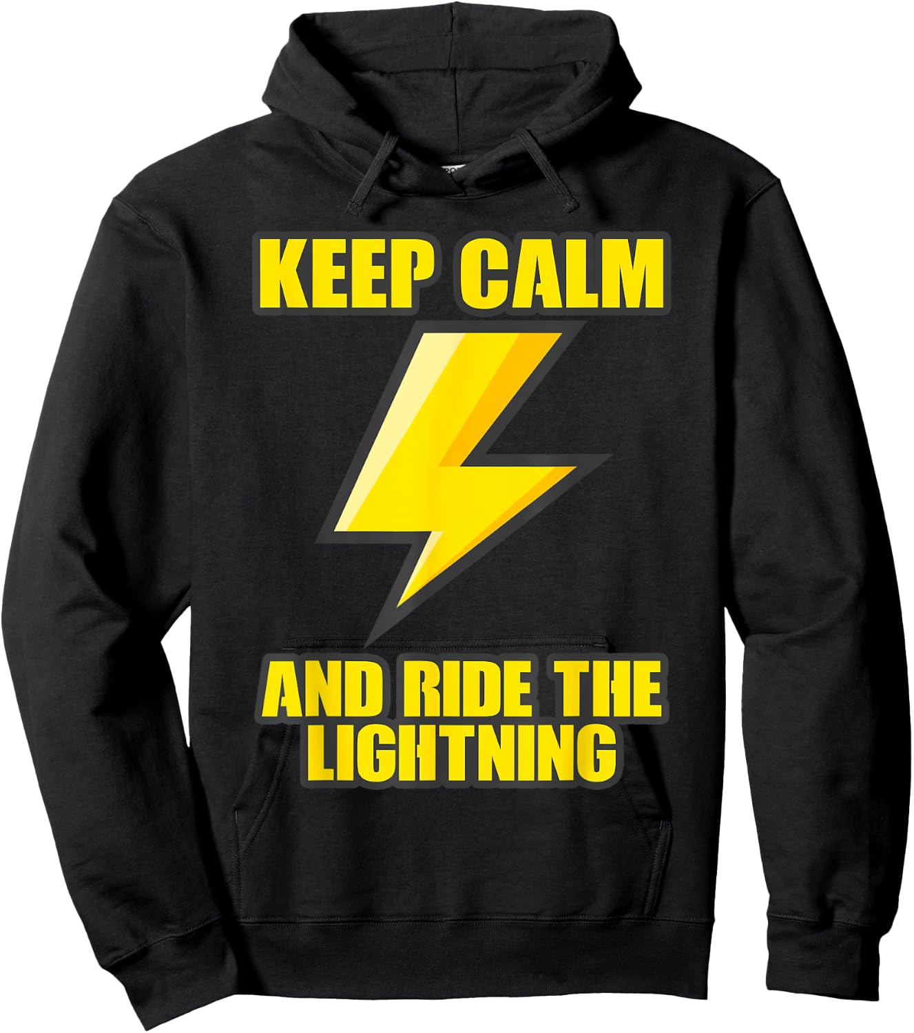 Keep Calm And Ride The Lightning Electric Taser Hoodie - Hoodie | Black