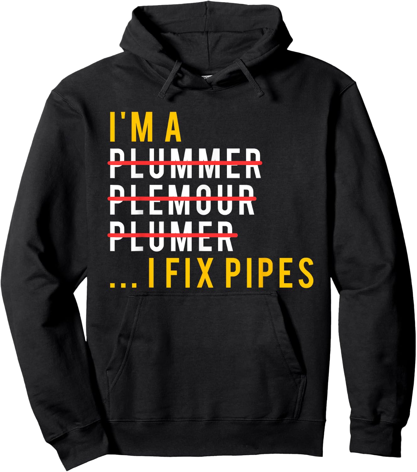 Funny Plumber Shirt, Plumbing Joke Gift Hoodie - Hoodie | Black