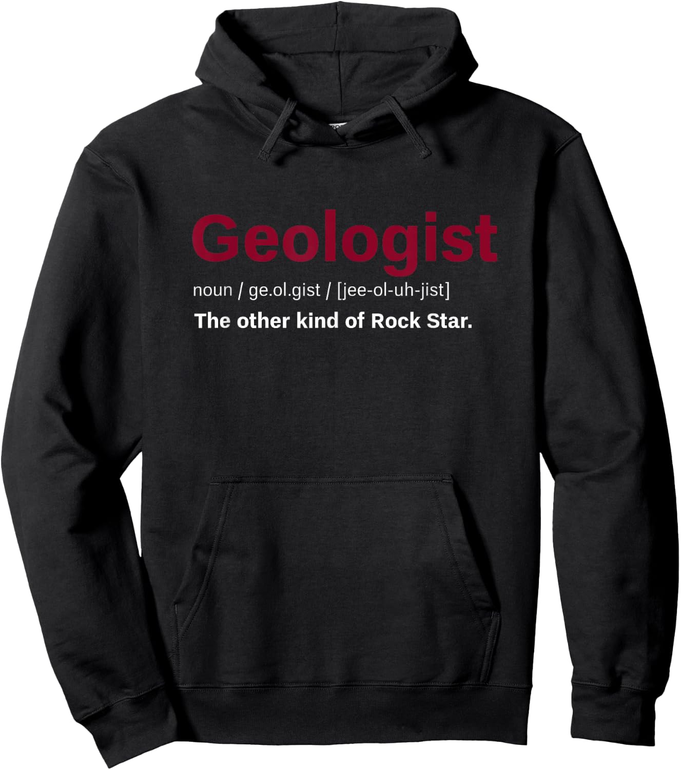 Paleontologist Rock Science Gift Funny Geology Hoodie - Hoodie | Black