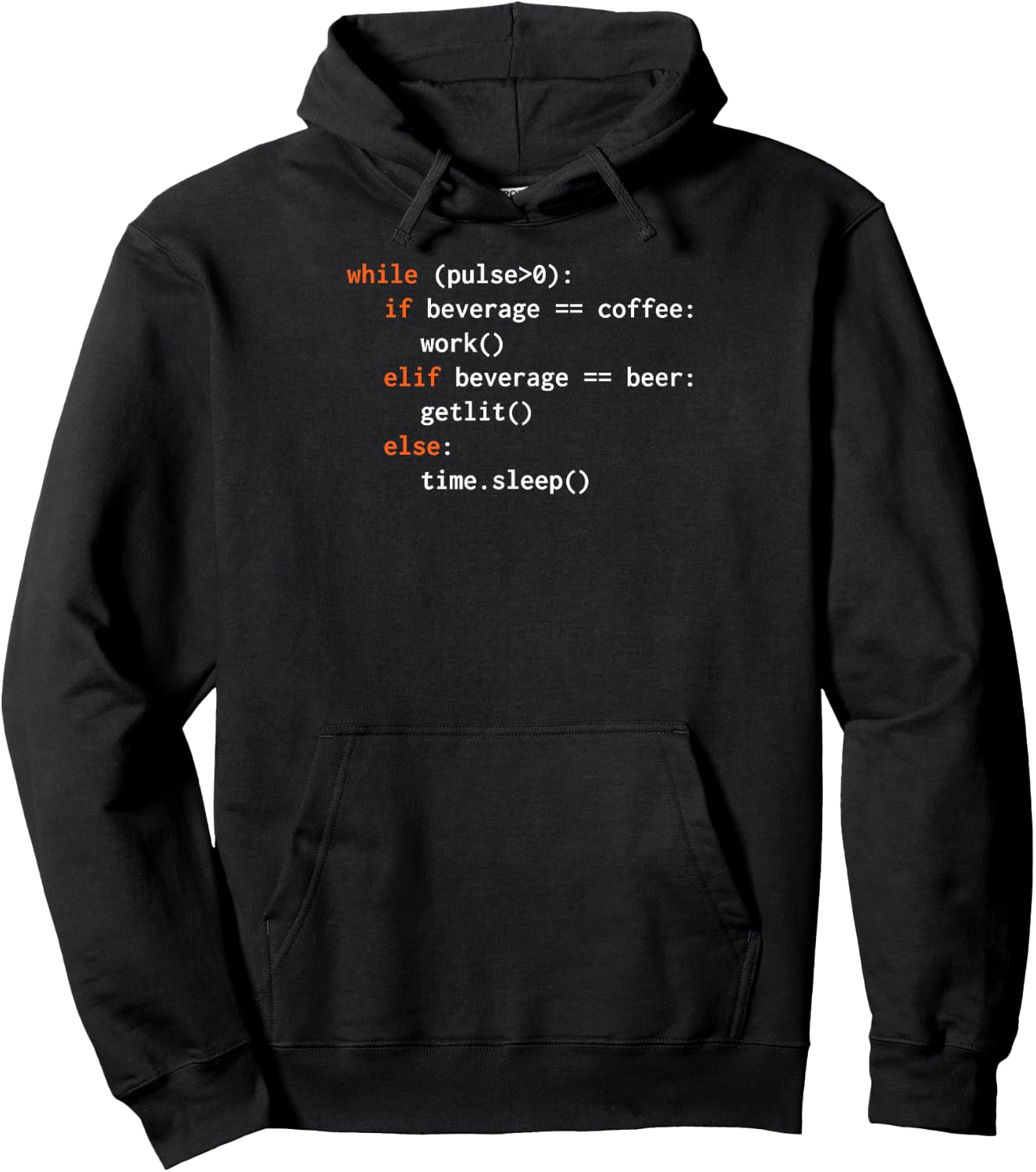 Funny Python Code Hoodie - Hoodie | Black