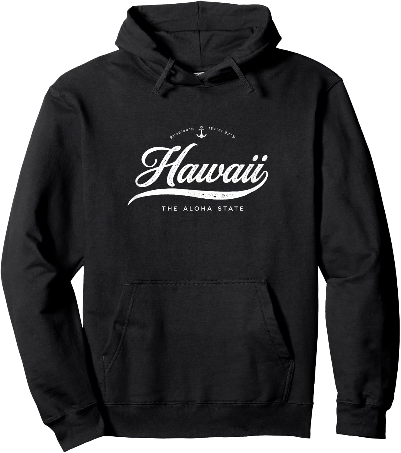 Hawaii Aloha Vintage Retro Hoodie - Hoodie | Black