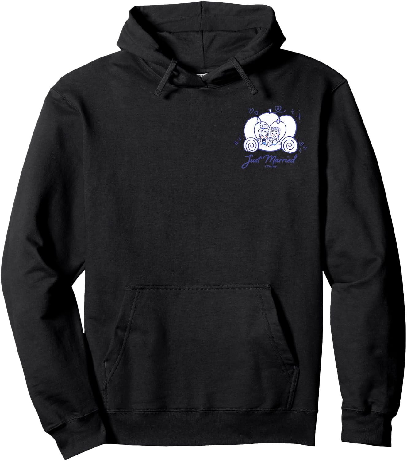 Disney Just Married Cinderella Prince Charming Honeymoon Hoodie - Hoodie | Black