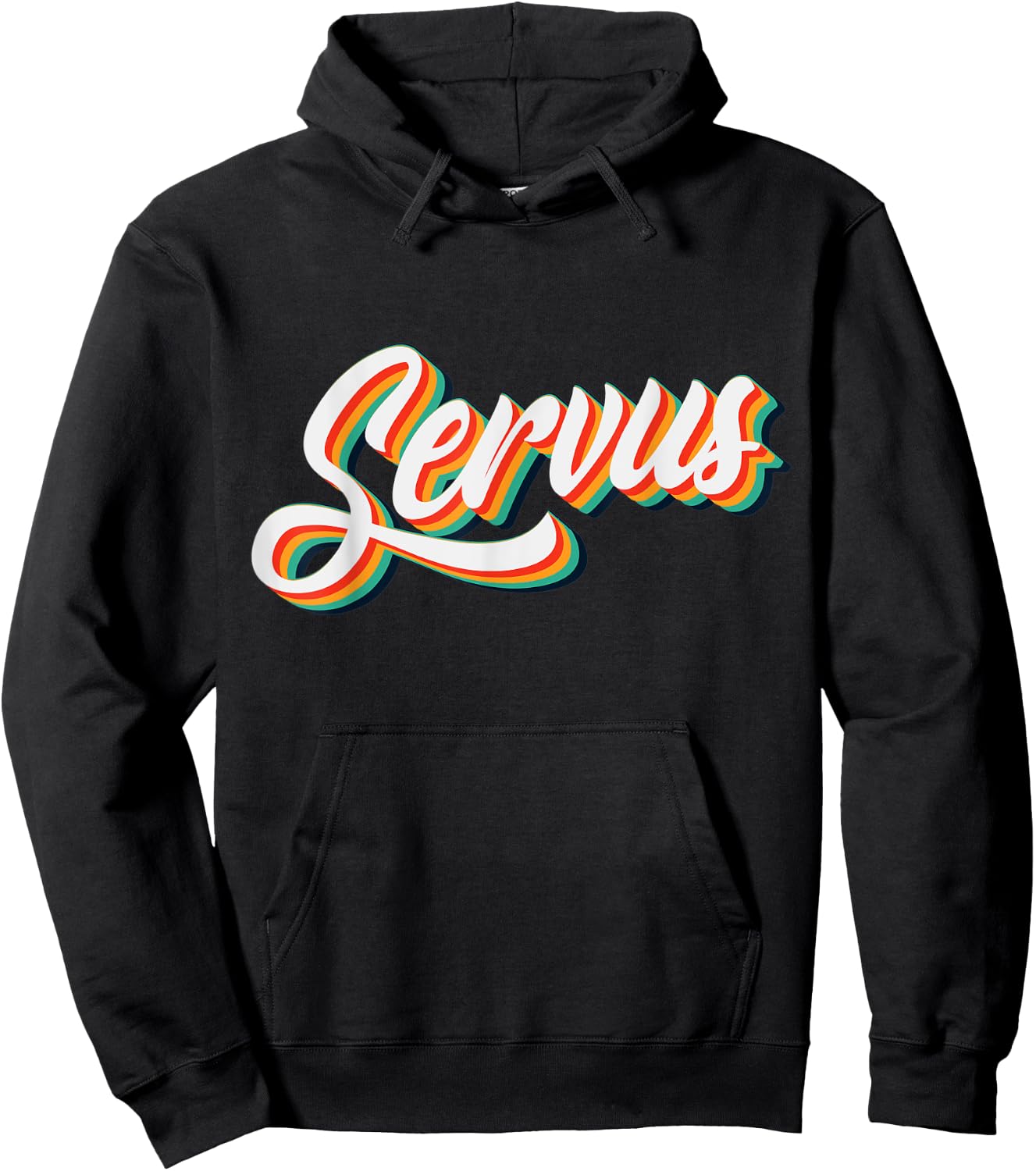 Servus Hello German Bavaria Gaudi Austrian Dialect Hoodie - Hoodie | Black