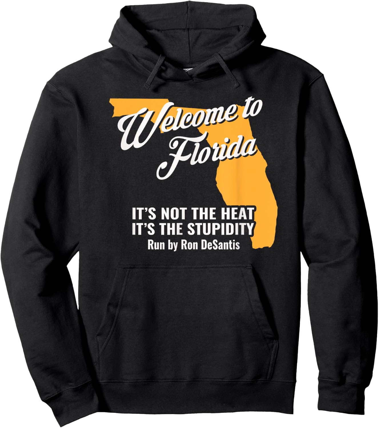 Funny Florida Anti Gov. Ron DeSantis Hoodie - Hoodie | Black