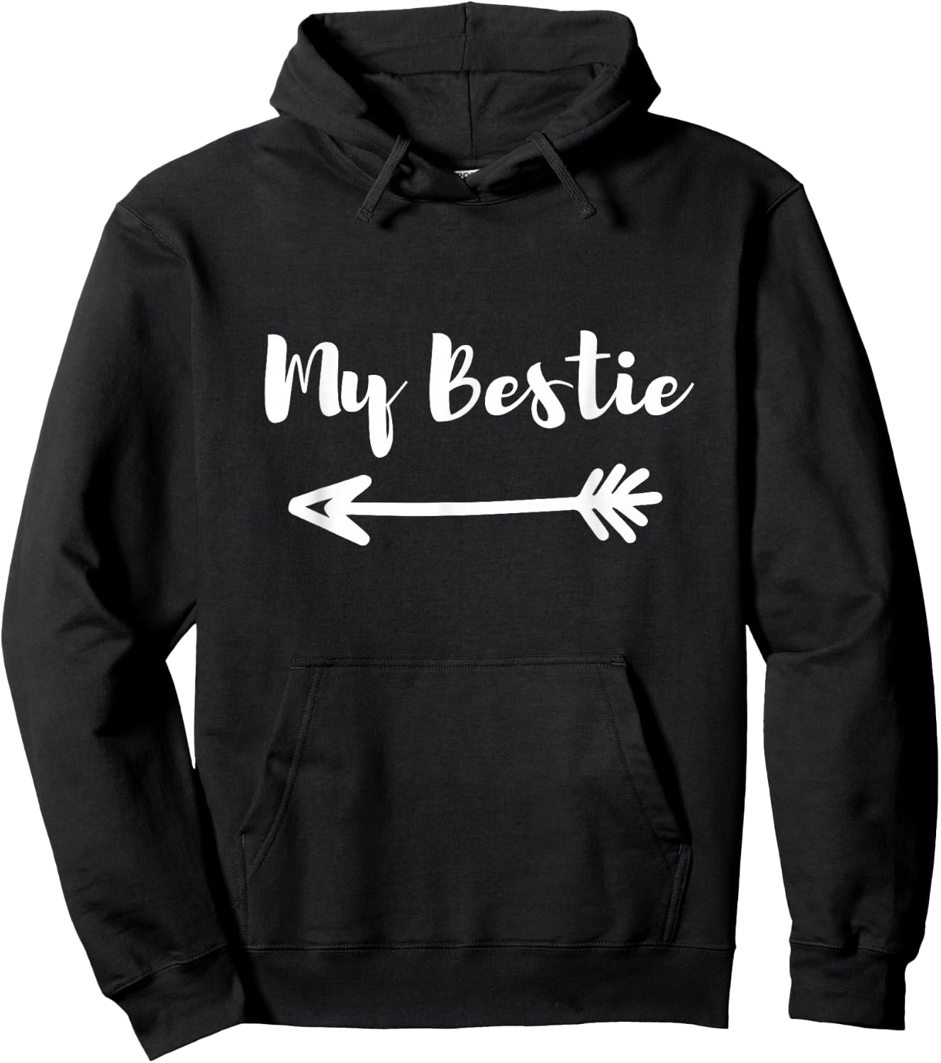 My Bestie Best Friend Left Arrow Hoodie - Hoodie | Black