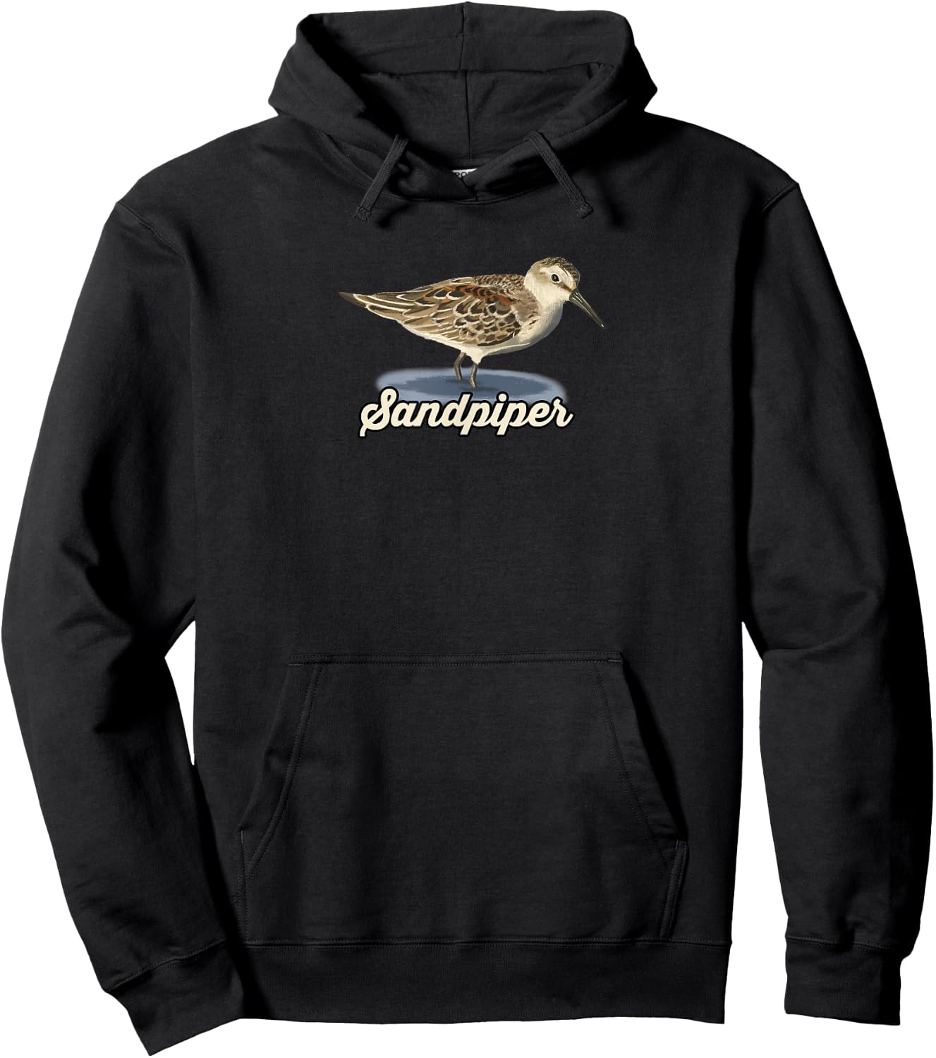 Sandpiper: Birds of the Ocean Hoodie - Hoodie | Black