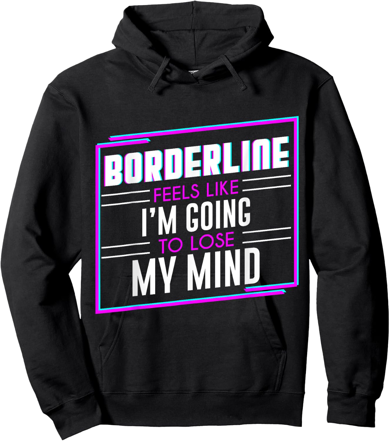 LyricLyfe - - BORDERLINE Hoodie - Hoodie | Black