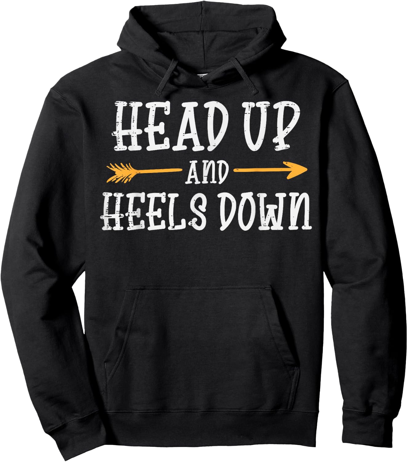 Head Up Heels Down Horse Riding Equestrian Men Women Kids Hoodie - Hoodie | Black