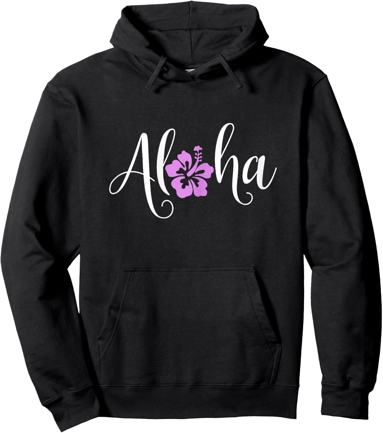 Aloha Hawaiian Hibiscus Flower Surfer Maui Kauai Hawaii Hoodie - Hoodie | Black