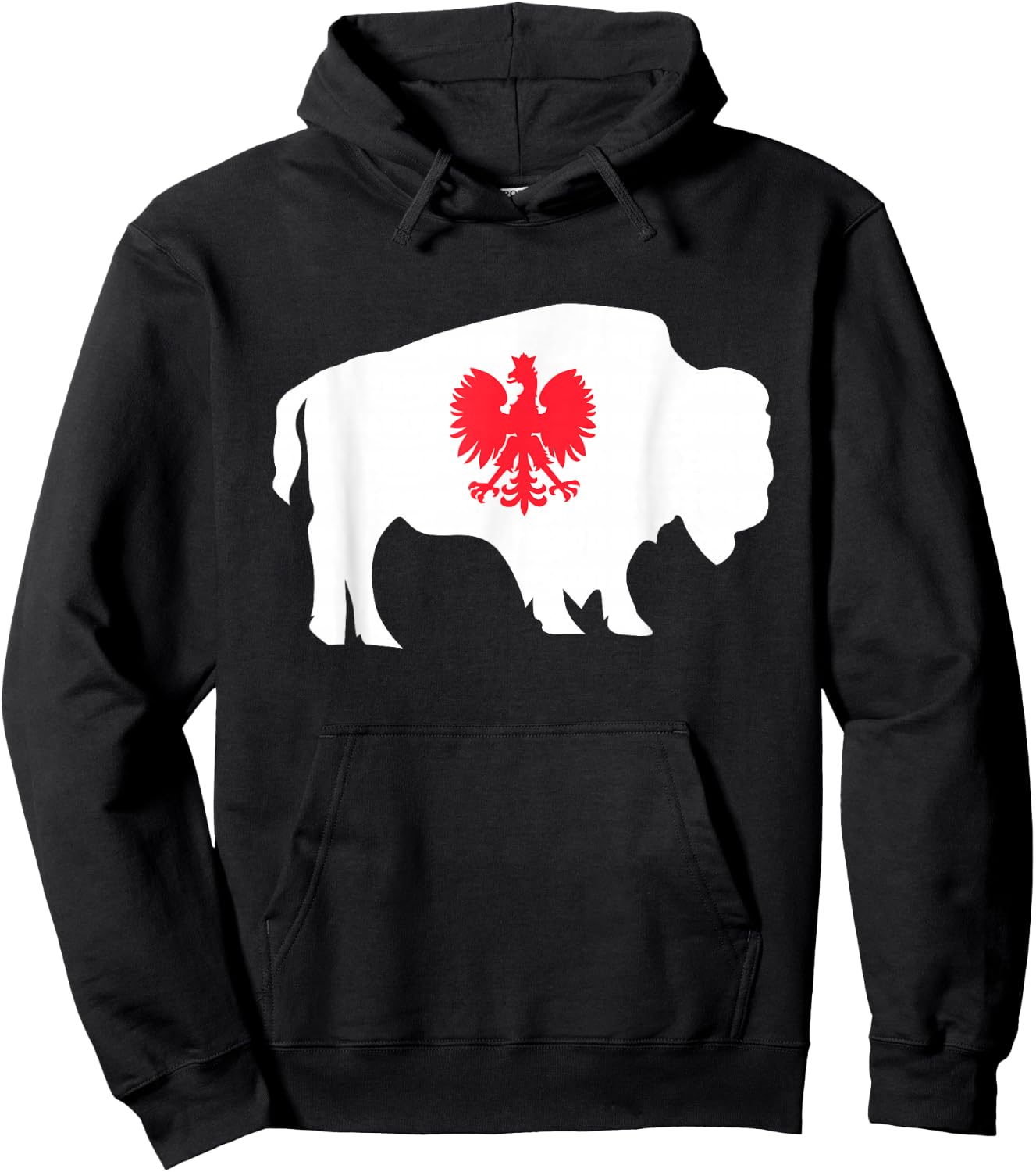 Polish Buffalo NY Polish American Dyngus Day Hoodie - Hoodie | Black