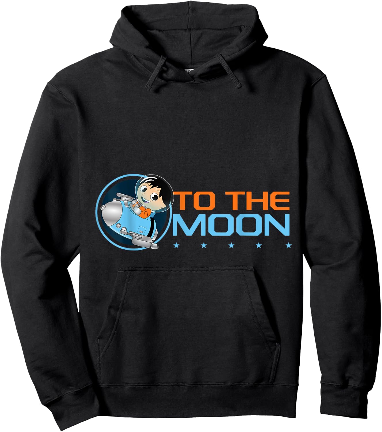 Ryan's World Galaxy Explorers To The Moon Hoodie - Hoodie | Black
