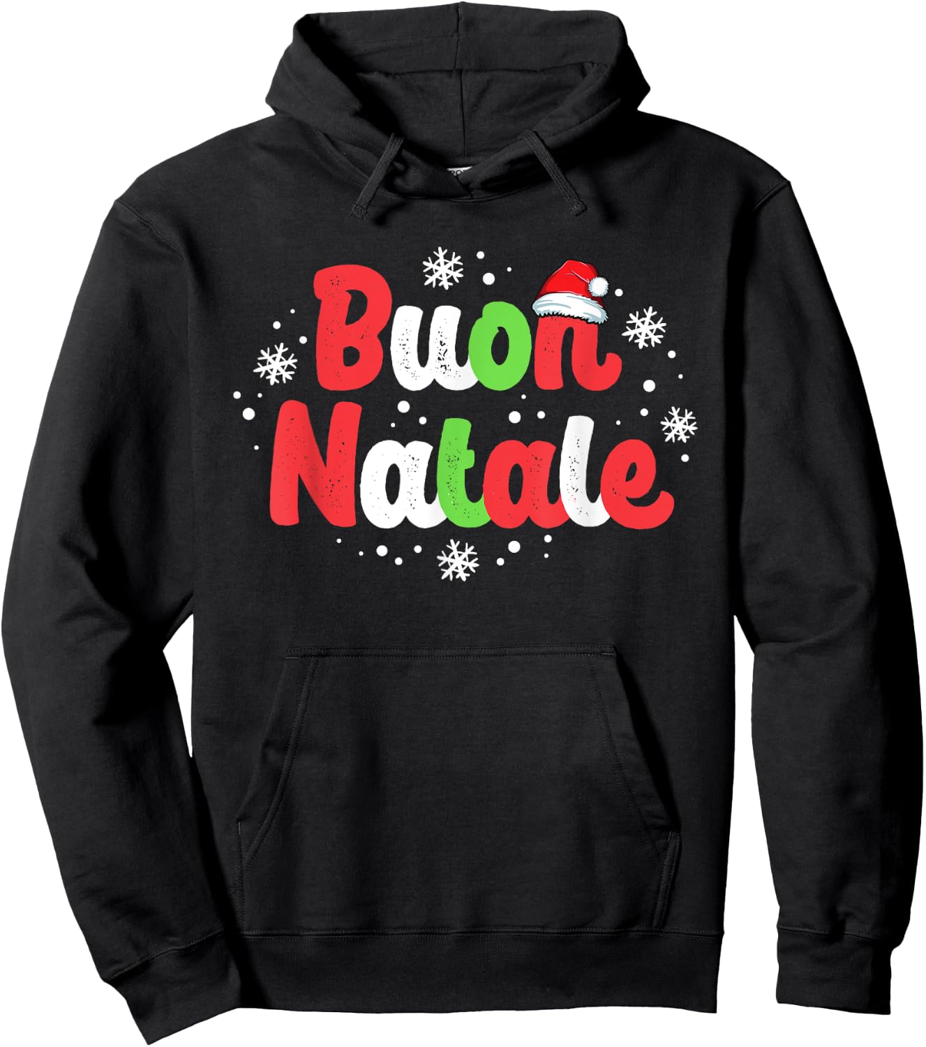 Buon Natale Italy Pride Xmas Holiday Italian Christmas Hoodie - Hoodie | Black