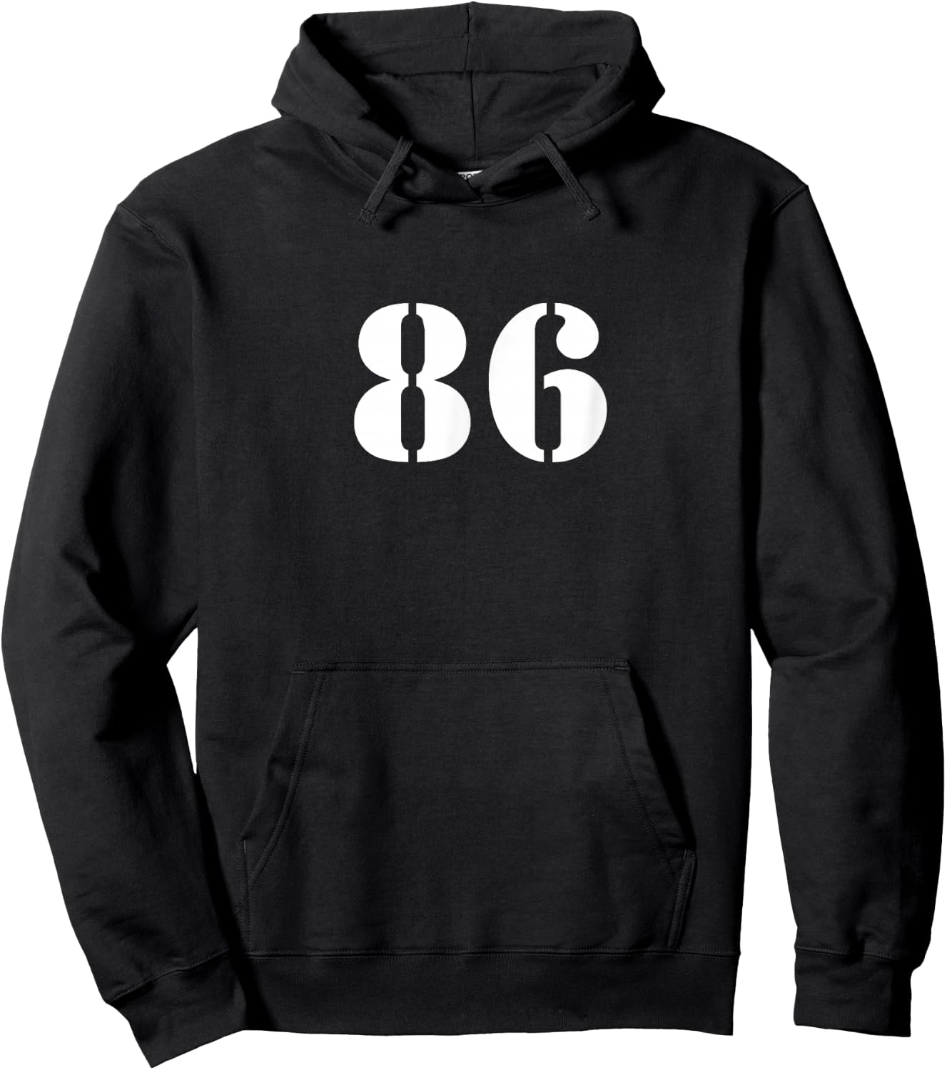 Eighty Six Number 86 Numbered Hoodie - Hoodie | Black