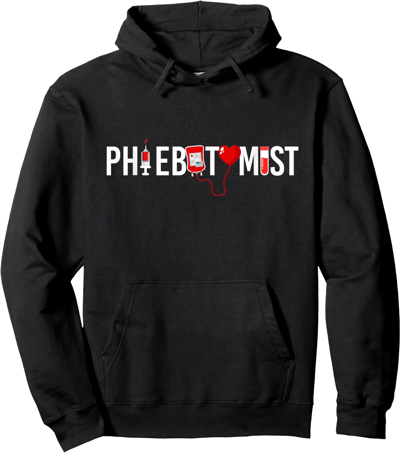 Phlebotomist Tech Technician Hoodie - Hoodie | Black
