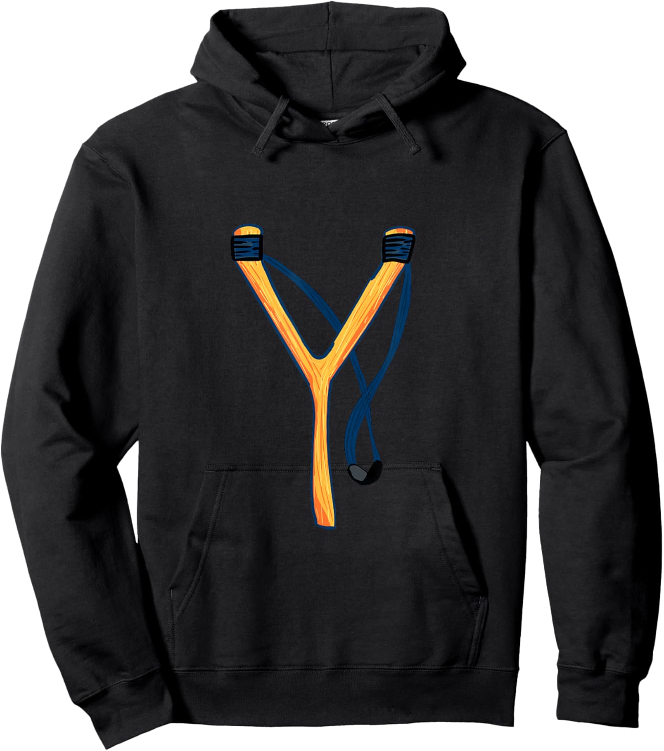 Bird Hunting Slingshot Hoodie - Hoodie | Black