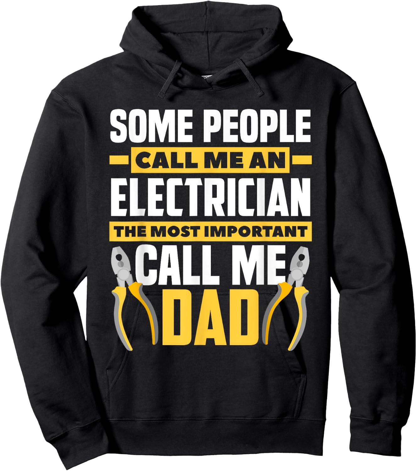Electrician Dad Gift - Father's Day Lineman Electricians Hoodie - Hoodie | Black