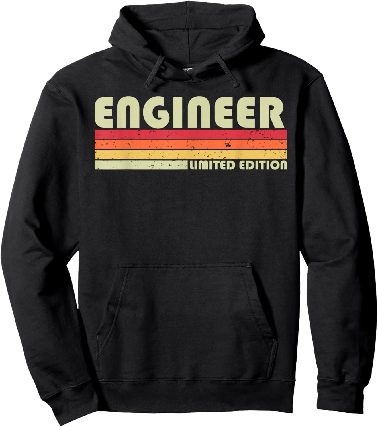 ENGINEER Funny Job Title Profession Birthday Worker Idea Hoodie - Hoodie | Black