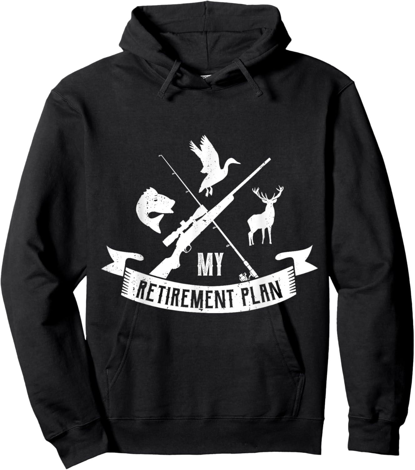My retirement plan Gifts for a Hunting Hunter Hunt Retire Hoodie - Hoodie | Black