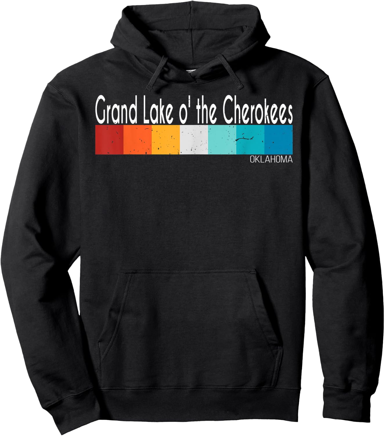 Grand Lake o' the Cherokees Oklahoma Women Men Souvenirs Hoodie - Hoodie | Black
