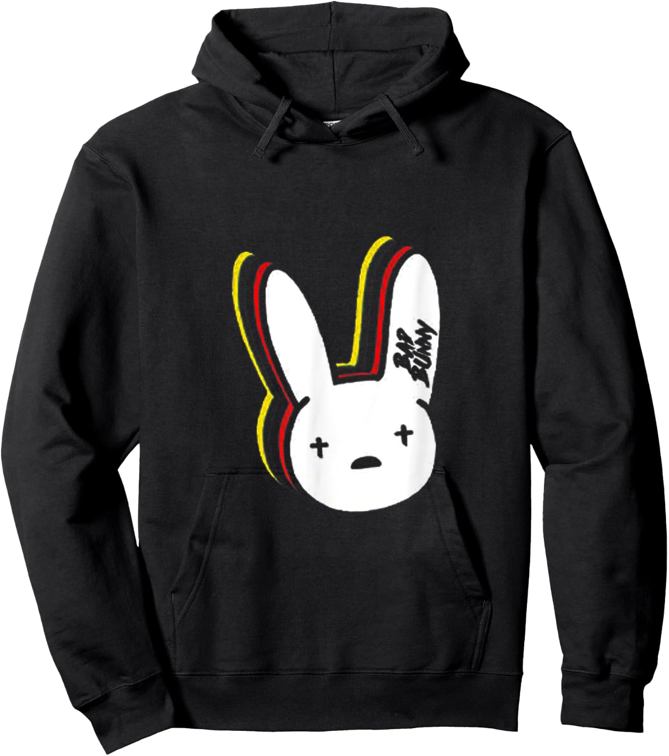 Happy Easter-Funny Bunny Rabbit Graphic Hoodie - Hoodie | Black