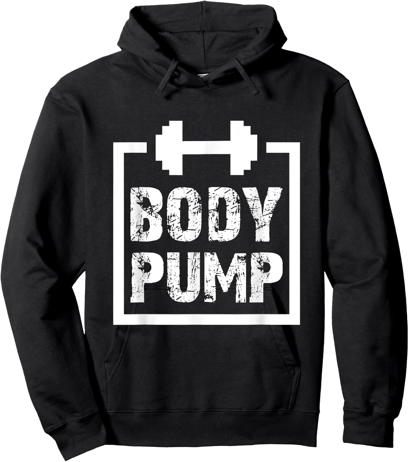 Body Pump Fitness Motivation T Shirt -Bodybuilding Gym Shirt Hoodie - Hoodie | Black