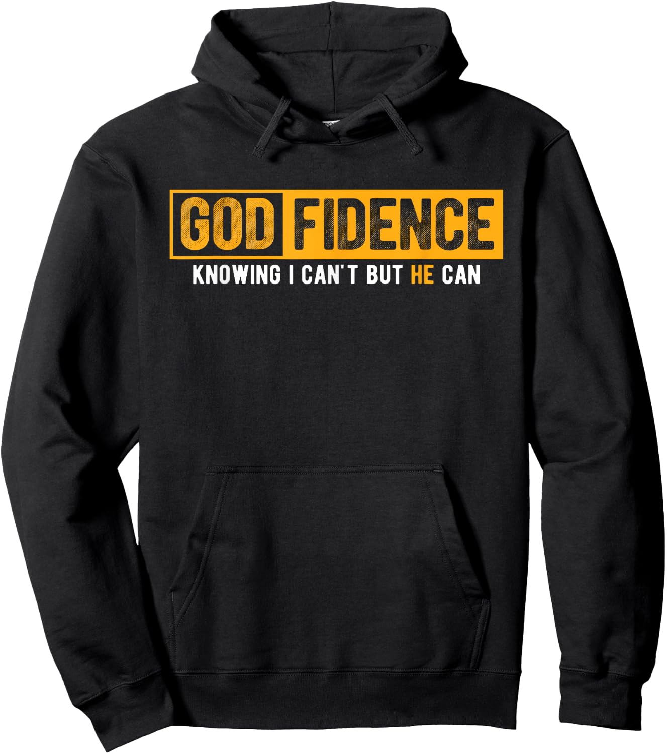 Knowing I Can't But He Can Christian Religious Jesus Hoodie - Hoodie | Black