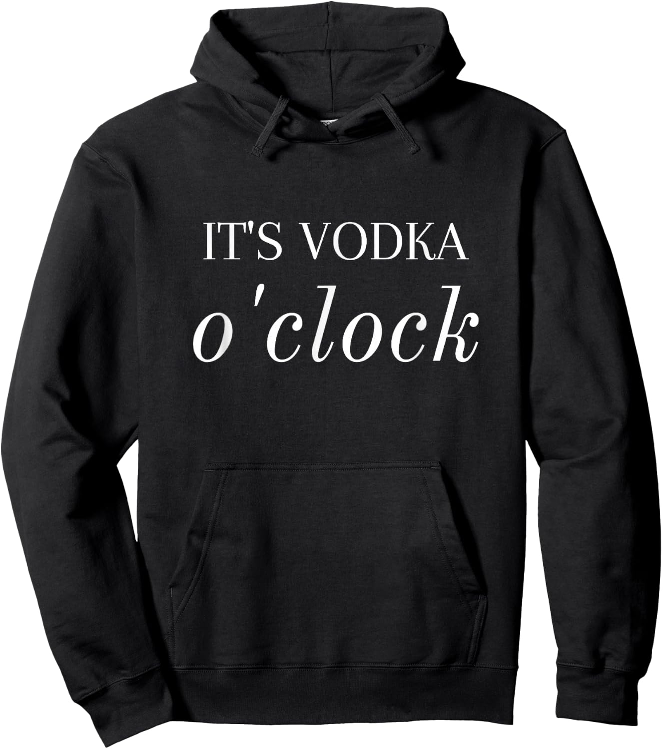 It's Vodka O'Clock Funny Bartender Alcohol Drinking Hoodie - Hoodie | Black