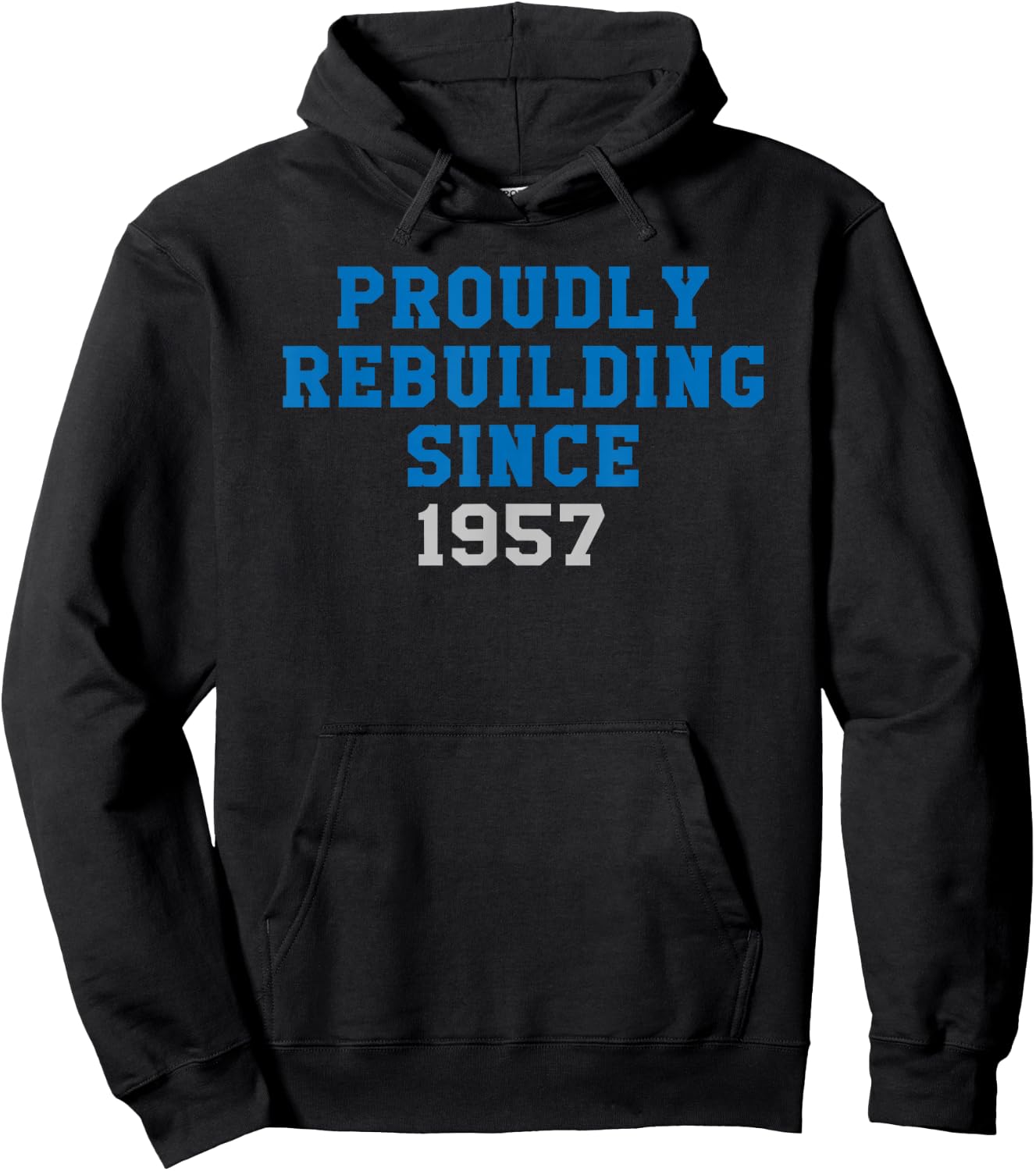 State of Michigan Rebuilding Since 1957 Detroit MI DET 313 Hoodie - Hoodie | Black