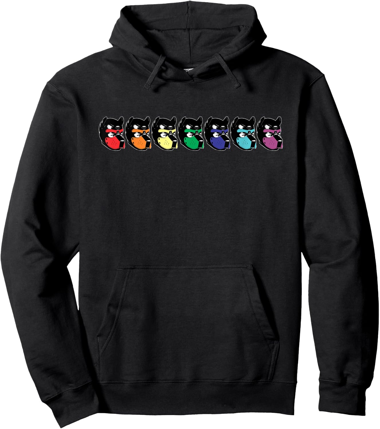 Rainbow Puppy Hood Pride Popular Gay Pride Month Hoodie - Hoodie | Black