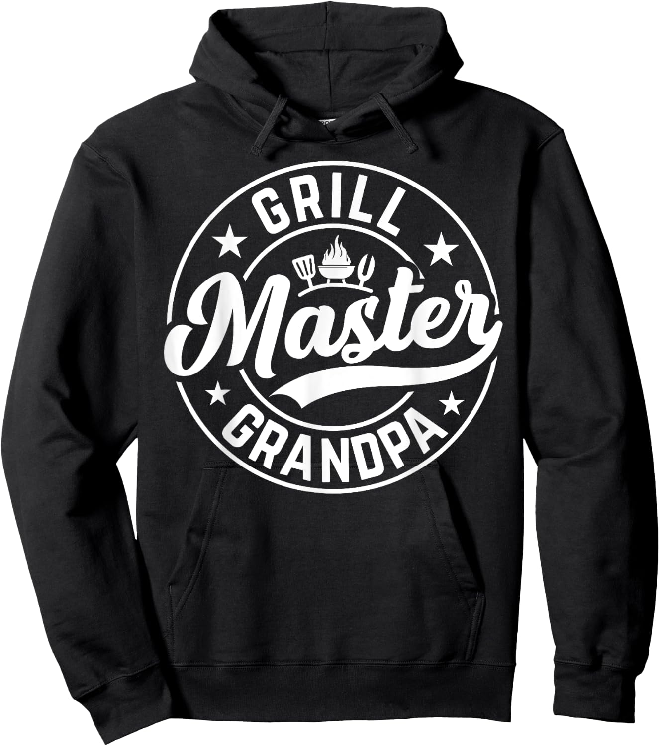 Grill Master Grandpa Design For Grampa Hoodie - Hoodie | Black