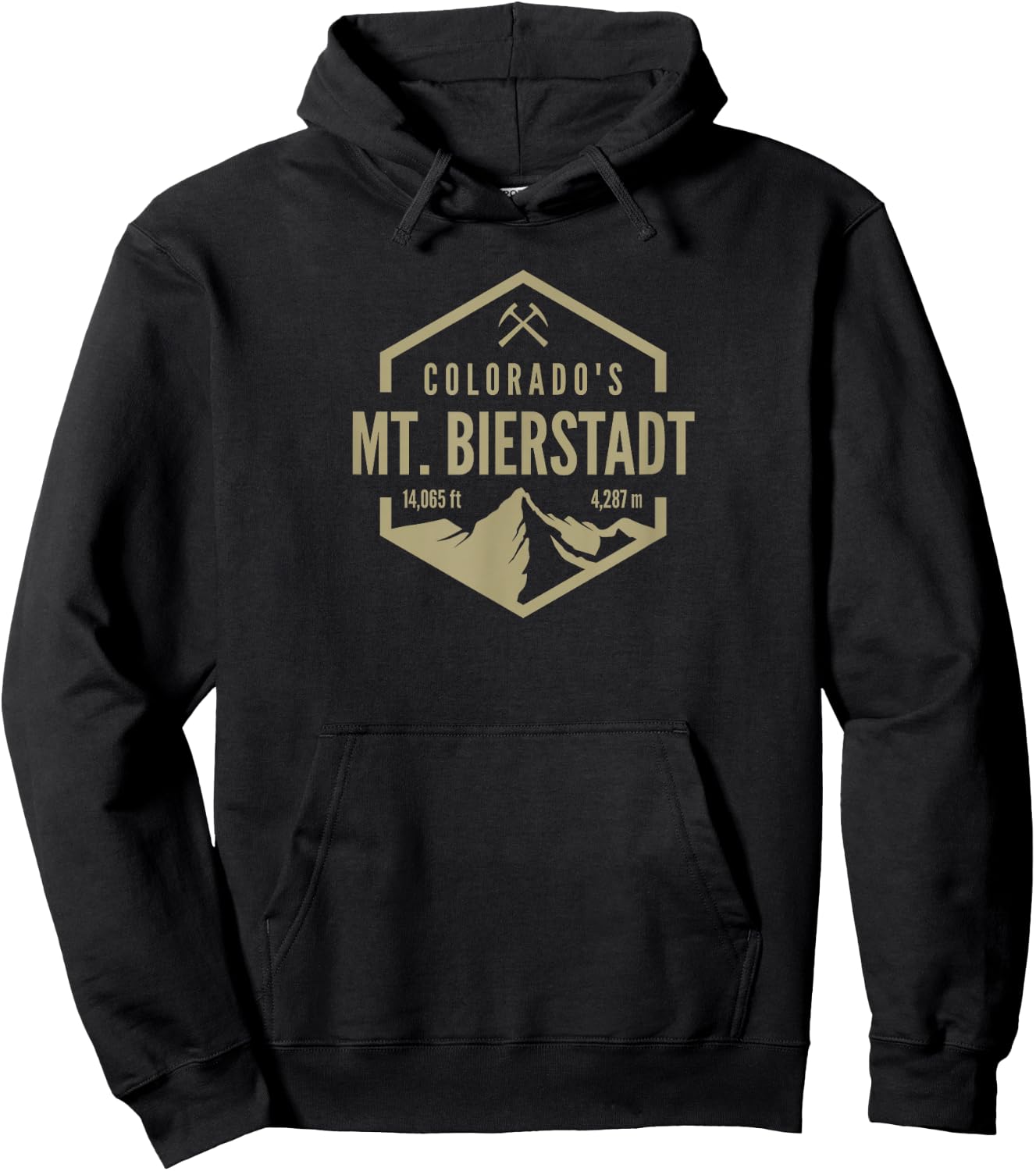 Colorado Mt. Bierstadt Hoodie - Hoodie | Black