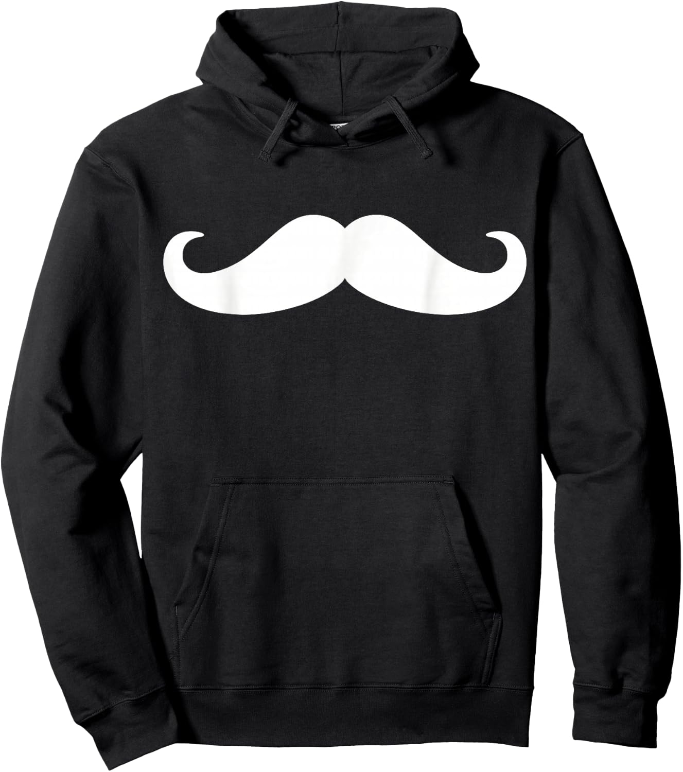 Mustache Hoodie - Hoodie | Black