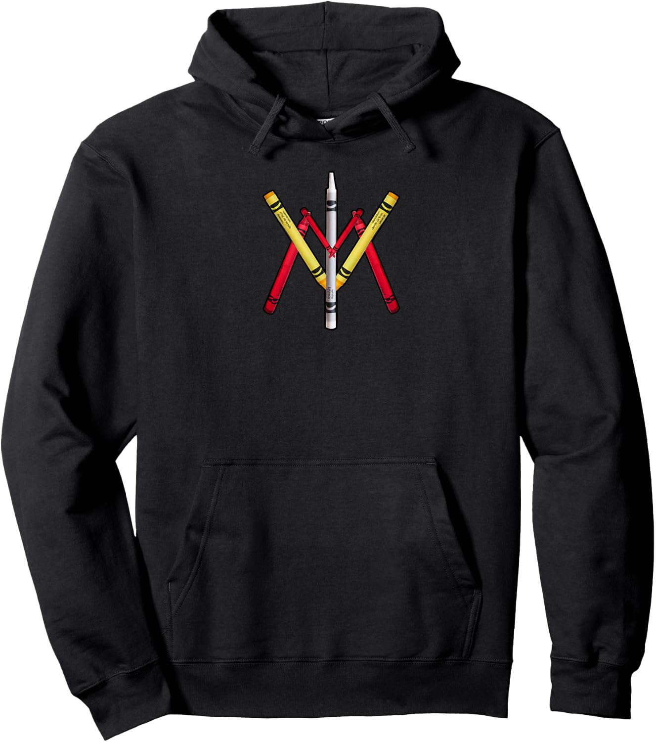 V M I Crayon Logo - Virginia Stress Relief Institute Hoodie - Hoodie | Black
