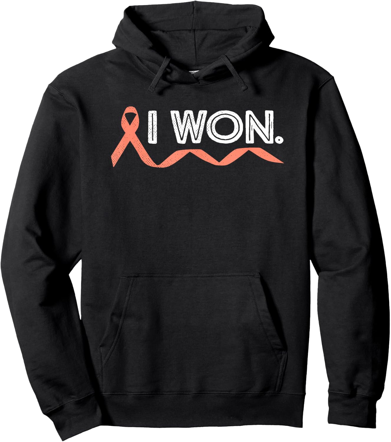 Uterine Cancer I Won Endometrial Cancer Awareness Warrior Hoodie - Hoodie | Black