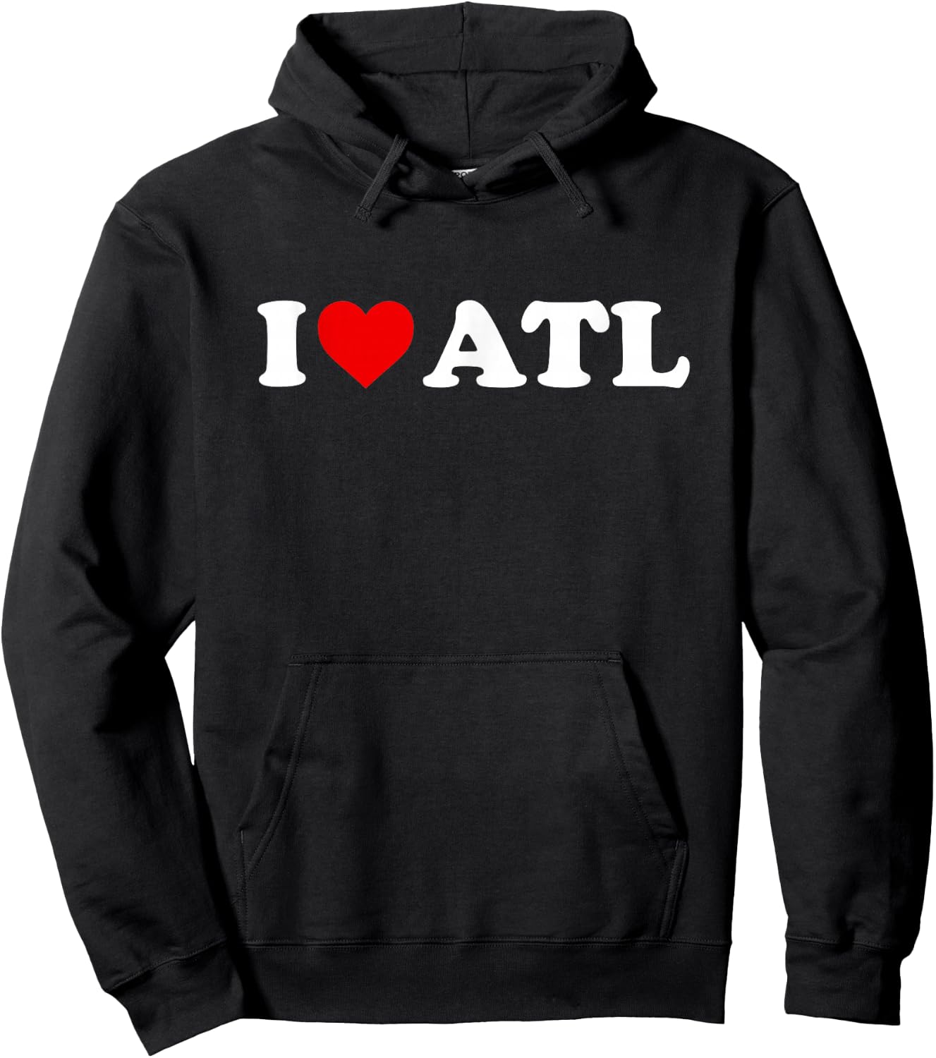 I Love Atlanta ATL - Heart Hoodie - Hoodie | Black