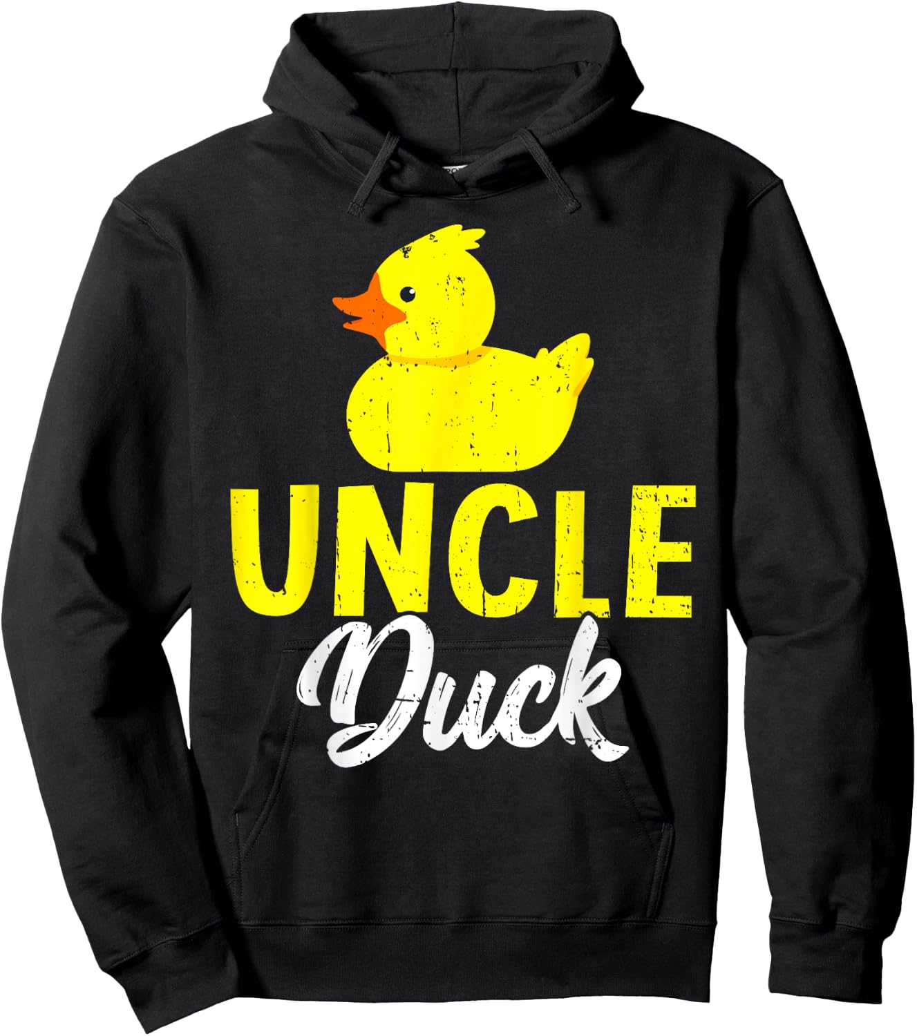 Cute Duckling Duckies Lover Funny Uncle Duck Father's Day Hoodie - Hoodie | Black