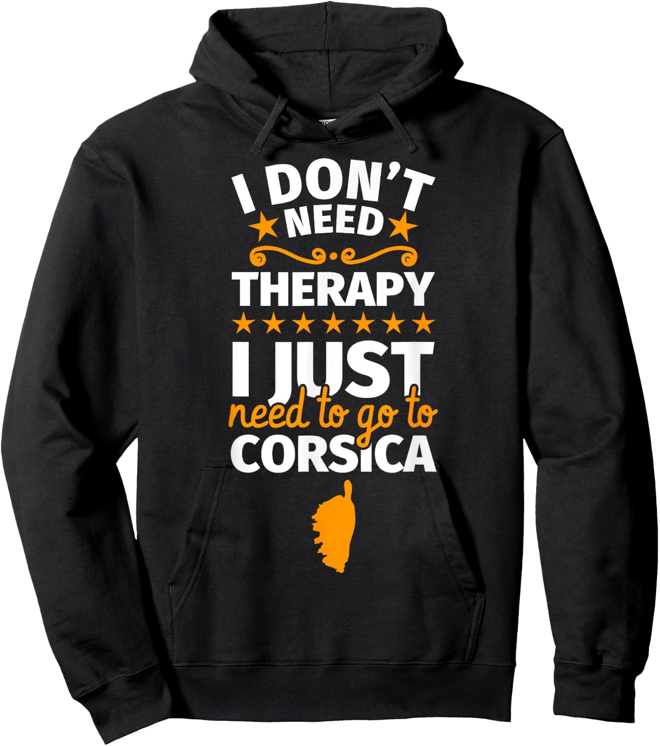Corsica funny Hoodie - Hoodie | Black